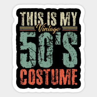 Vintage 50s Costume 50s Outfit 1950s Fashion Theme Party Sticker